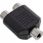 Garso adapteris 3,5 mm lizdas mono / 2x RCA lizdas InLine 99338