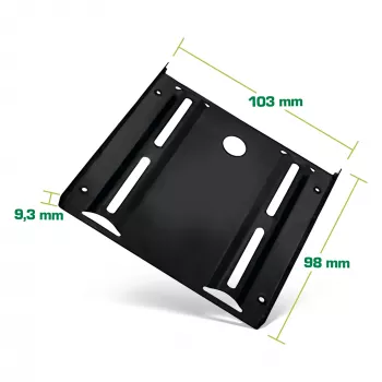 InLine HDD/SSD montavimo rėmelis, 2,5 colio į 3,5 colio, su varžtais, juodas