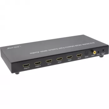 InLine HDMI matricos jungiklis, 4K2K, 4 įėjimai į 2 išėjimus