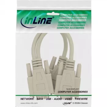 InLine VGA Y-Cable HD15 vyras / 2x HD15 moteris 0,2 m