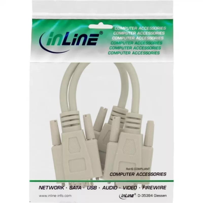 InLine VGA Y-Cable HD15 vyras / 2x HD15 moteris 0,2 m