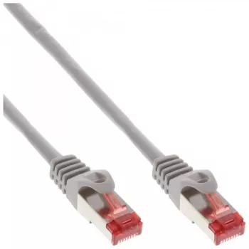 InLine Patch Laidas S/FTP PiMF Kat.6 250MHz varis halogenų neturintis pilkas 50m