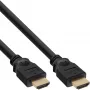 InLine HDMI kabelis, High Speed HDMI, M/M, juodas, paauksuoti kontaktai, 1 m