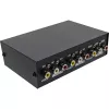 InLine AV jungiklis mechaninis 2 prievadų 3x RCA IN/OUT Composite juodas