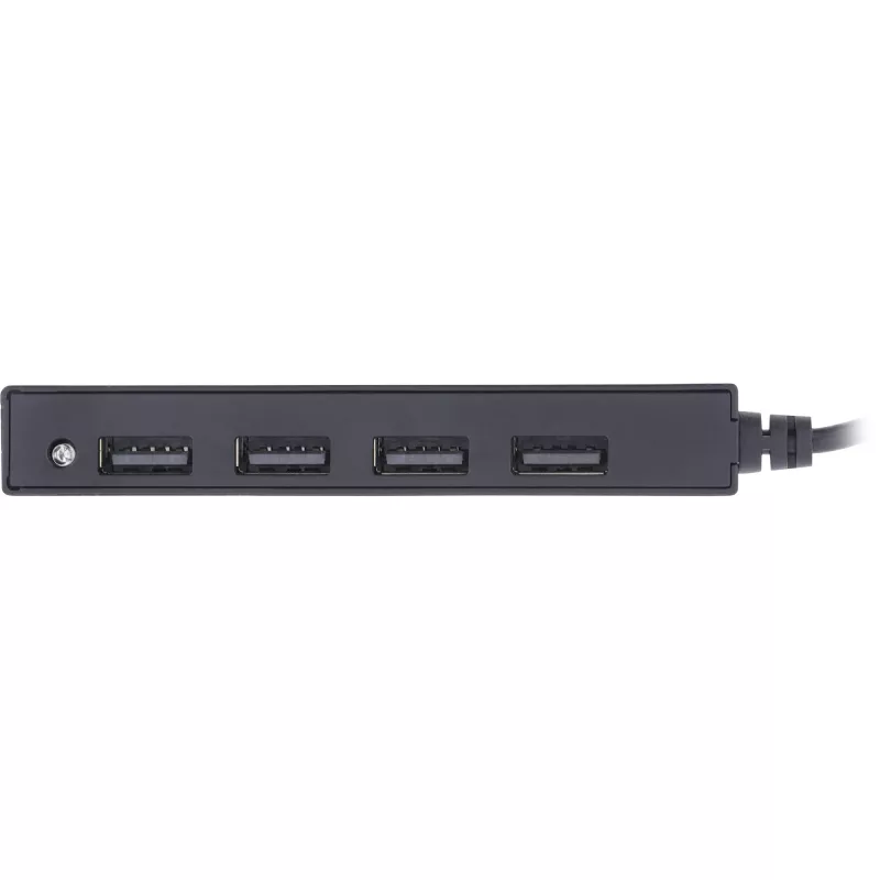 InLine USB 2.0 4 prievadų šakotuvas, USB-A kištukas į 4x USB-A lizdus, kabelis 15 cm