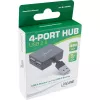 InLine USB 2.0 4 prievadų šakotuvas, USB-A kištukas į 4x USB-A lizdą, kabelis 4 cm