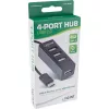 InLine USB 2.0 4 prievadų šakotuvas, USB-C kištukas į 4x USB-A lizdus, kabelis 15 cm