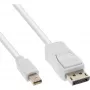 InLine Mini DisplayPort į DisplayPort laidas baltas 1m