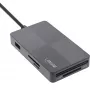 InLine 66772F kelių kortelių skaitytuvas USB 3.2 pilkas