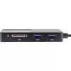 InLine 66772F kelių kortelių skaitytuvas USB 3.2 pilkas