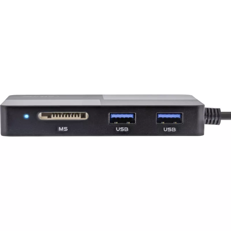 InLine 66772F kelių kortelių skaitytuvas USB 3.2 pilkas