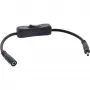 InLine DC kabelis su jungikliu, DC kištukas/lizdas 3.5x1.35mm, AWG 18, juodas, 0,20 m
