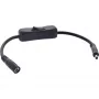 InLine 26906C DC ilginimo laidas su jungikliu, DC kištukas/lizdas 4.0x1.7mm, AWG 18, juodas, 0,20m