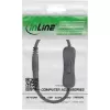 InLine 26906C DC ilginimo laidas su jungikliu, DC kištukas/lizdas 4.0x1.7mm, AWG 18, juodas, 0,20m