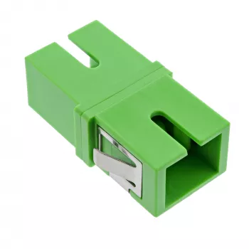 InLine 89992G SC/SC vienmodis pluošto optinis adapteris, simpleksas, žalias