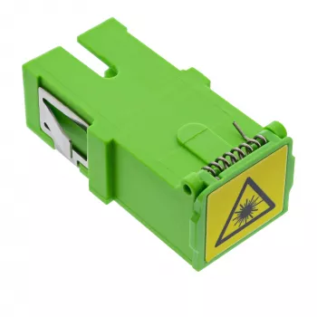 InLine 89992F SC/SC vienmodis šviesolaidinis adapteris su lazerio apsaugos sklende, žalias