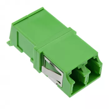 InLine Fiber Optinis Adapteris Duplex LC/LC SM Patelė/Patelė Žalias su Užraktu