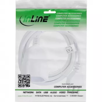 InLine 16410I ilginimo laidas 10 m 1 AC lizdas Vidaus patalpoms Baltas