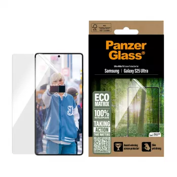 PanzerGlass ® ECO MATRIX apsauginis stiklas Samsung Galaxy S25 Ultra | Ultra-Wide Fit