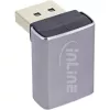InLine 17291G adapter DisplayPort 1.4 (kištukas į lizdą, 90° viršus) pilka/juoda