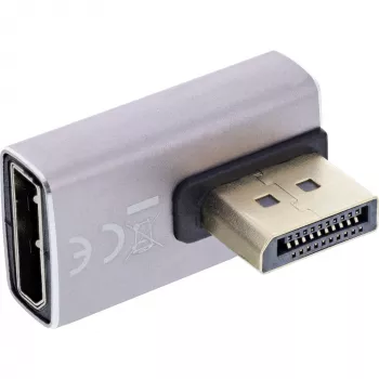 Adapteris DisplayPort keitiklis InLine 17291I pilkas juodas auksuotas