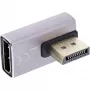 Adapteris DisplayPort keitiklis InLine 17291I pilkas juodas auksuotas