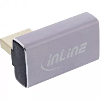 Adapteris DisplayPort keitiklis InLine 17291I pilkas juodas auksuotas