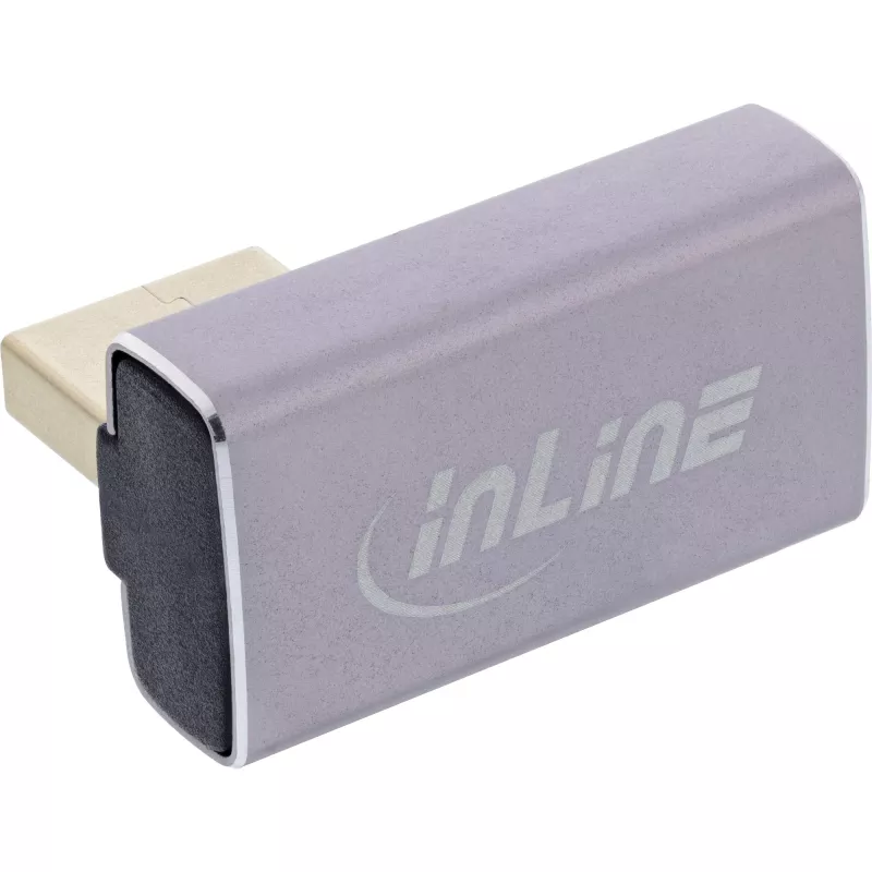Adapteris DisplayPort keitiklis InLine 17291I pilkas juodas auksuotas