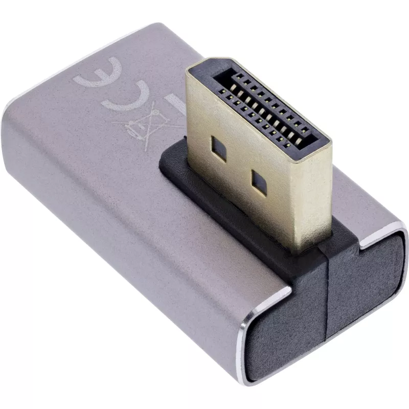 Adapteris DisplayPort keitiklis InLine 17291I pilkas juodas auksuotas