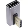 Adapteris DisplayPort keitiklis InLine 17291I pilkas juodas auksuotas
