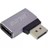 InLine 17291D lyties keitiklis DisplayPort pilka, juoda