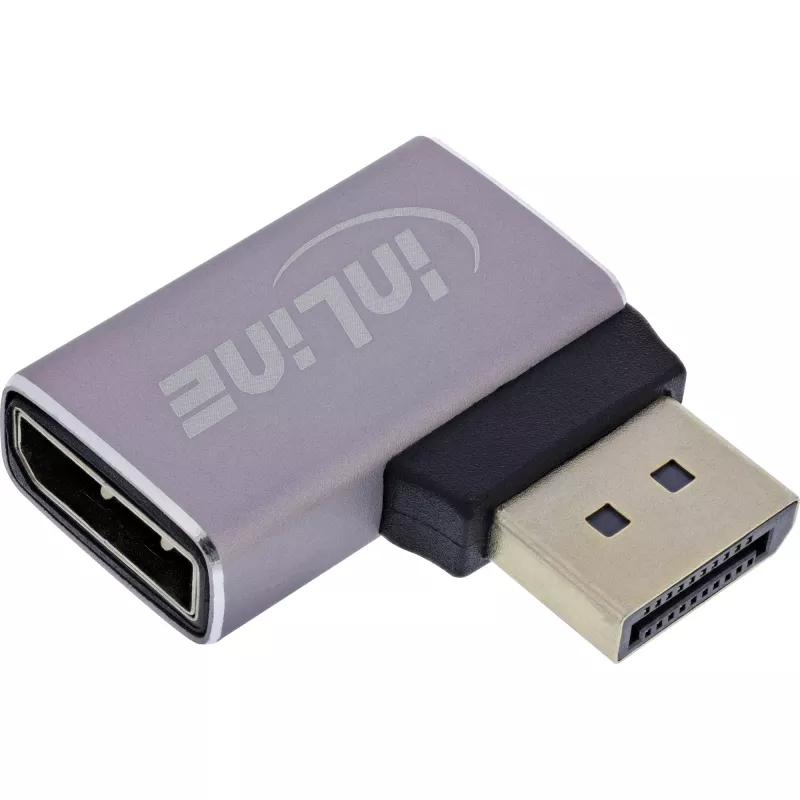 InLine 17291D lyties keitiklis DisplayPort pilka, juoda