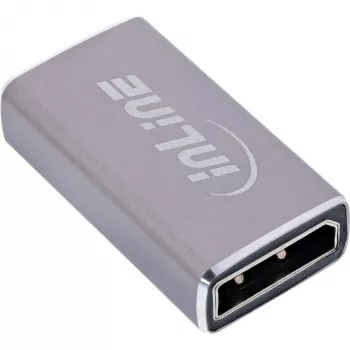 DisplayPort lyties keitiklis InLine 17291A pilkas, auksuoti kontaktai