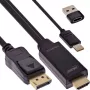 InLine 17161I aktyvus vaizdo keitiklis HDMI į DisplayPort 3840x2160 1 m