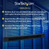 StarTech.com CMBRUSH1U 1U šepetinis kabelių tvarkymo skydelis, tankūs nailono šereliai, plieninis horizontalus duomenų centro kabelių organizatorius