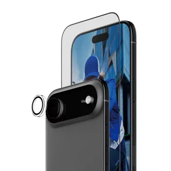 PanzerGlass 2-in-1 Essentials Bundle iPhone Air - apsauginis stiklas ekranui ir objektyvams