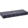 InLine 57885D KVM jungiklis 4 prievadų HDMI 2.1 8K 60Hz montavimui į stelažą, juodas