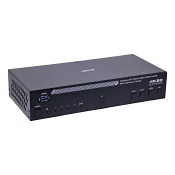 InLine 57885I KVM jungiklis, 4 prievadai, HDMI, Multiviewer, montuojamas į stelažą, juodas
