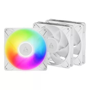 ARCTIC Freezer P14 Pro A-RGB (Baltas) - 3 vnt. 140 mm A-RGB PWM ventiliatoriai su kabelių skirstytuvu