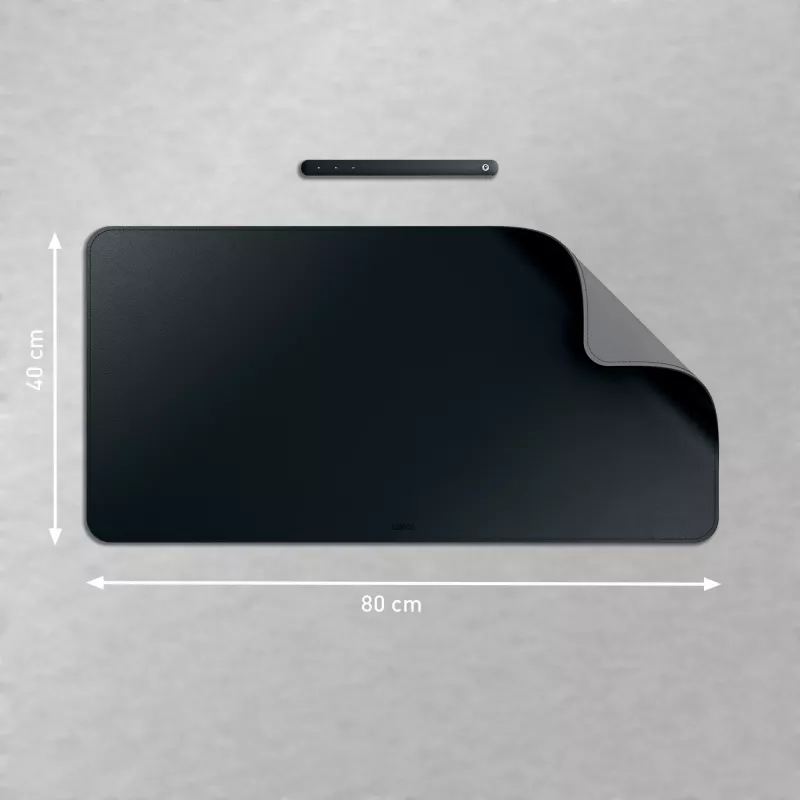 Leitz didelis stalo kilimėlis, juodas, 400 × 800 mm
