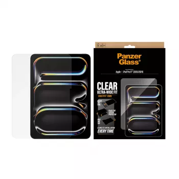 Apsauginis stiklas iPad Pro 11 colių (2024–2025) PanzerGlass – Ultra-Wide Fit, FastFit įrankis