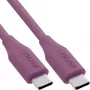 USB-C laidas InLine 35891P 1m violetinis USB 2.0 0.48 Gbit/s