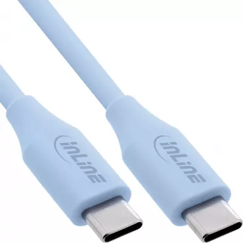 InLine 35891B USB laidas USB 2.0 1 m USB-C mėlynas