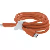 InLine 35895O greitojo įkrovimo USB-C laidas, USB 2.0, 480 Mbit/s, 100 W, silikoninis, 0,5 m, Papaya oranžinis
