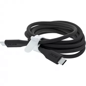 USB laidas InLine 35895 0,5 m USB-C juodas USB 2.0 0,48 Gbit/s