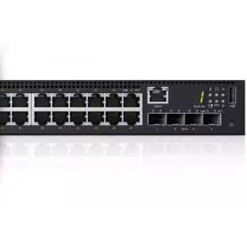 DELL N1524P valdomas L3 Gigabit Ethernet (10/100/1000) Power over Ethernet (PoE) 1U juodas