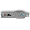 Raktas USB prievado blokatoriui Lindy USB Type A mėlynas