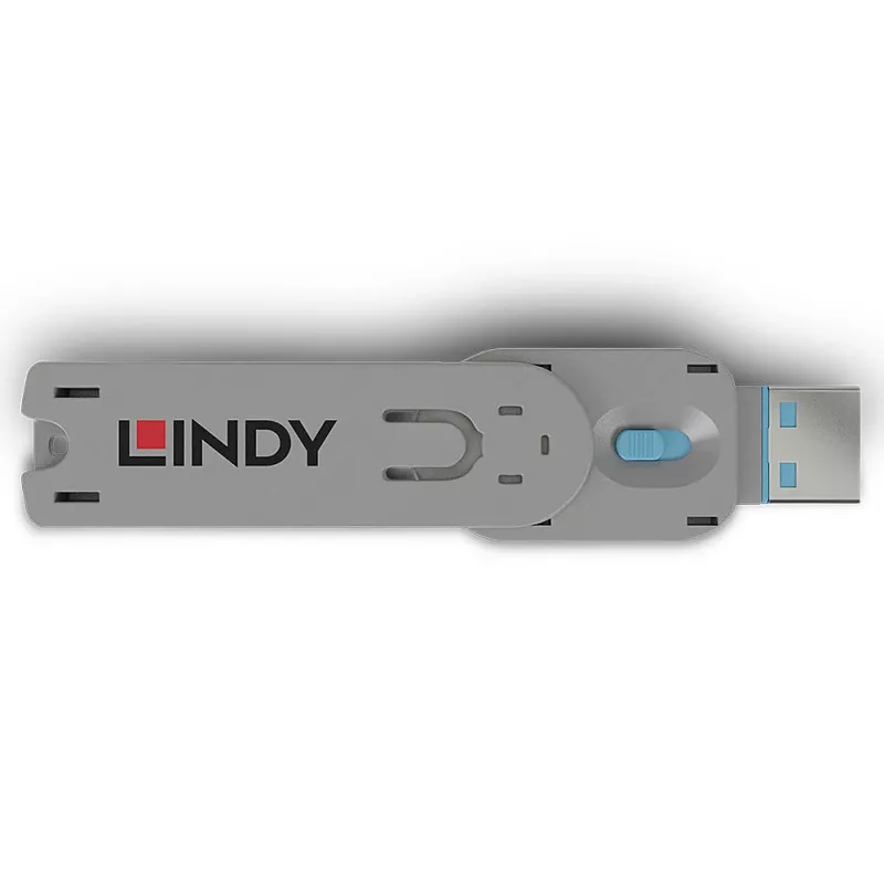 Raktas USB prievado blokatoriui Lindy USB Type A mėlynas