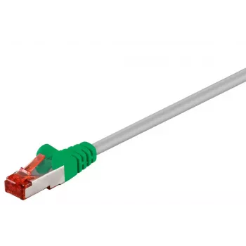 Tinklo kabelis Goobay 68456 žaliai pilka 1 m Cat6 S/FTP