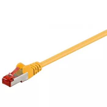 Tinklo jungiamasis kabelis GOOBAY CAT6 S/FTP (PiMF), 3 m, geltonas, RJ-45–RJ-45